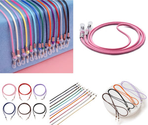 Smooth leather round eyeglass holder in 8 colors
