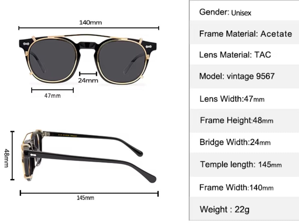 9567 with polarized sun clip