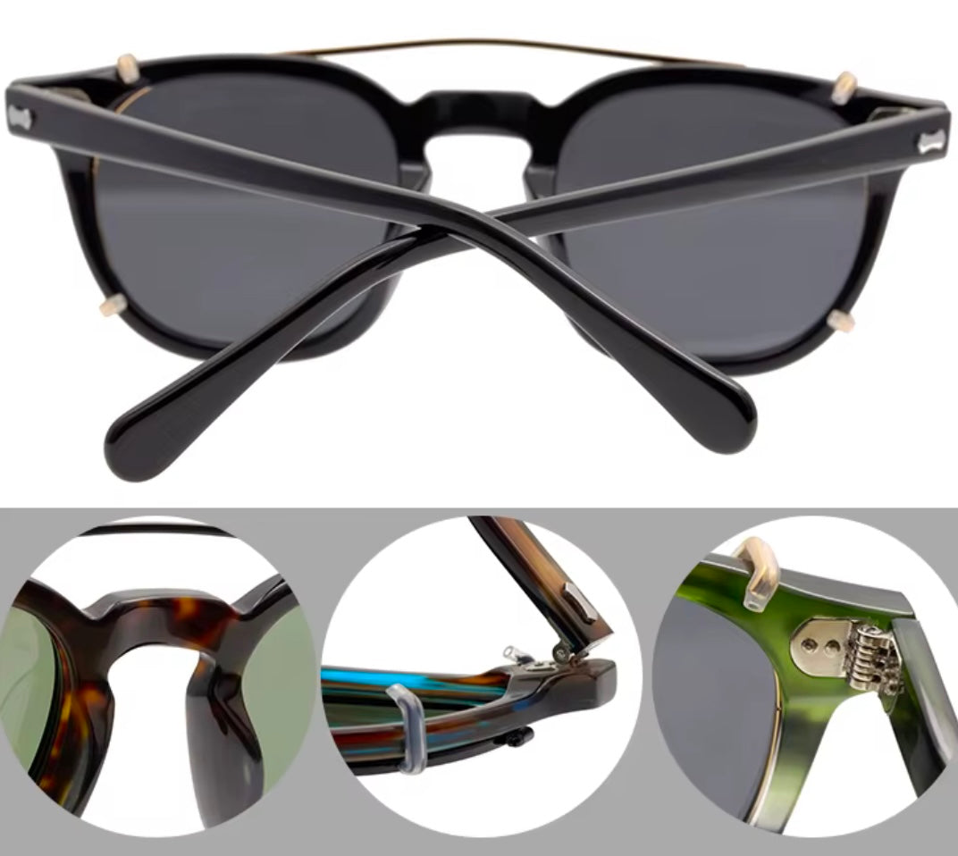 9567 with polarized sun clip