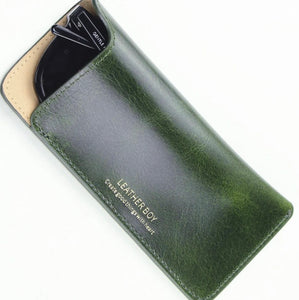 Genuine leather smooth slip in