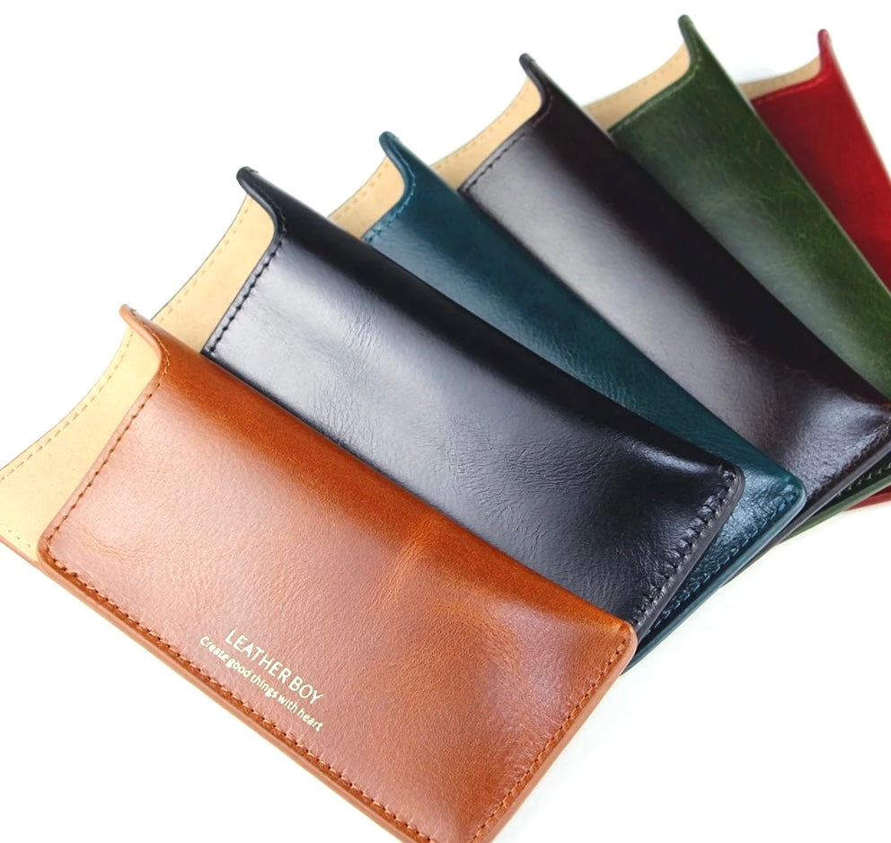 Genuine leather smooth slip in