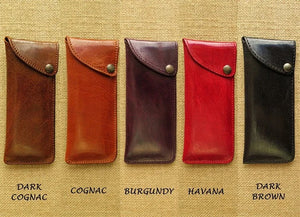 Genuine leather snap case