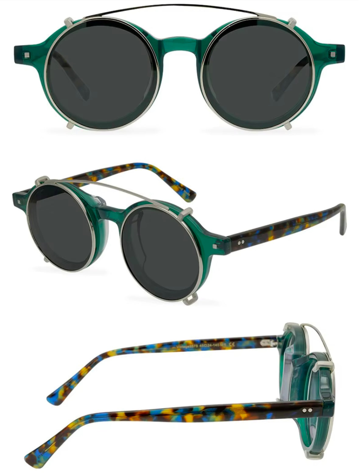 9575 with polarized sun clip