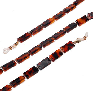 YCMKA21068 - Tortoise block acetate chain