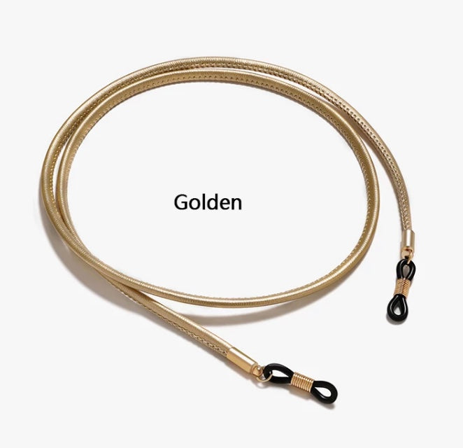 Smooth leather round eyeglass holder in 8 colors