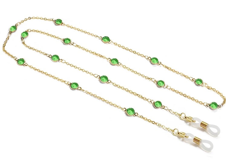 YCMKG210064 Stainless steel with jewel crystal chain