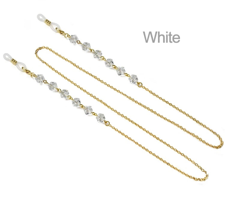 YCMKB21037 - Cut crystal  eyeglass chains