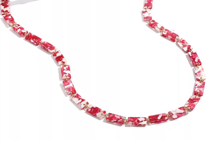 YCMKA21003 - Solid acetate block eyeglass chain.
