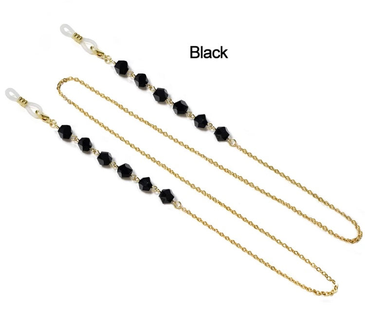YCMKB21037 - Cut crystal  eyeglass chains