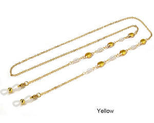 C-Pearl and stainless steel  chain