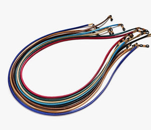 Smooth leather round eyeglass holder in 8 colors