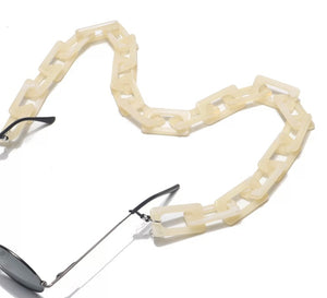 YMK21000 Flat rectangular link eyeglass chain. New release.
