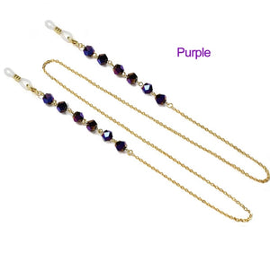 YCMKB21037 - Cut crystal  eyeglass chains