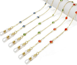 YCMKG210064 Stainless steel with jewel crystal chain