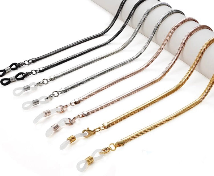 YCMKG210058 Herringbone metal eyeglass chain