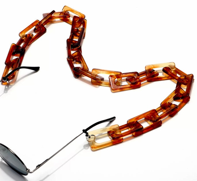 YMK21000 Flat rectangular link eyeglass chain. New release.