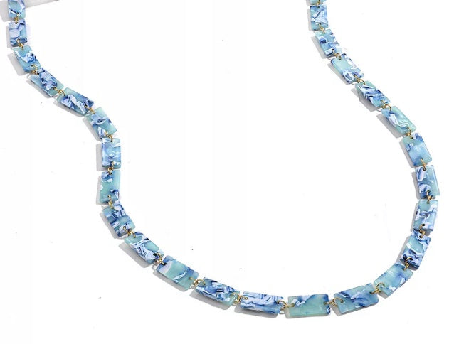 YCMKA21003 - Solid acetate block eyeglass chain.