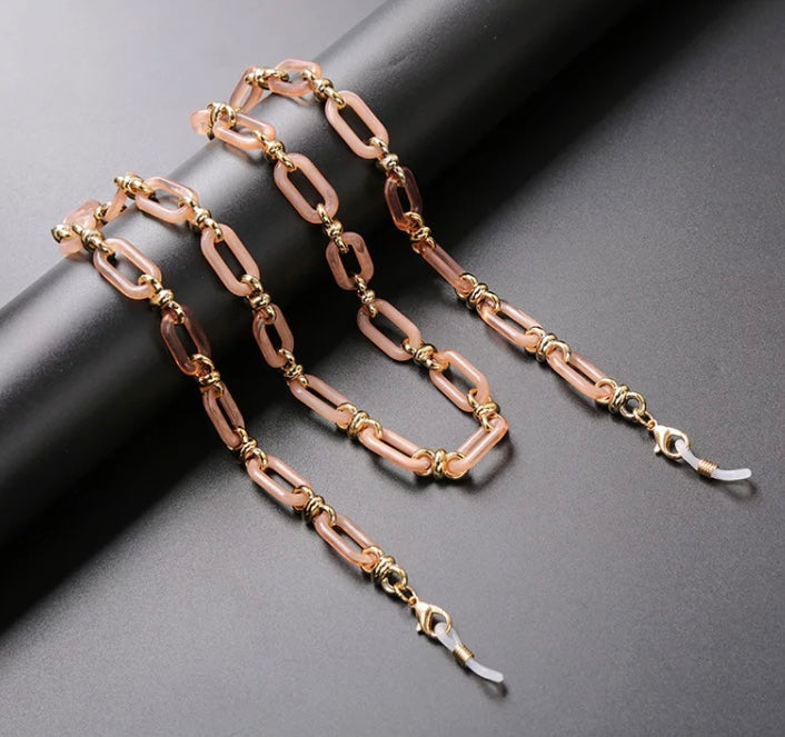 Variety of Oval acrylic and metal chains