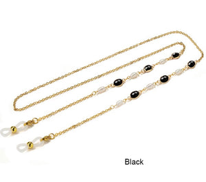 C-Pearl and stainless steel  chain