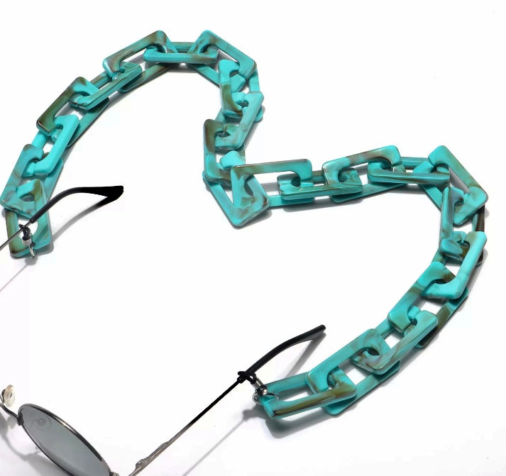 YMK21000 Flat rectangular link eyeglass chain. New release.
