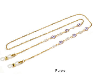 C-Pearl and stainless steel  chain