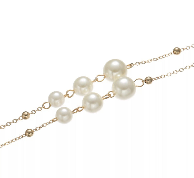 Pearl ornament eyeglass chain. New release.
