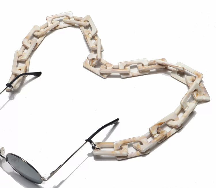 YMK21000 Flat rectangular link eyeglass chain. New release.