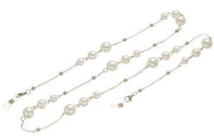 Pearl ornament eyeglass chain. New release.