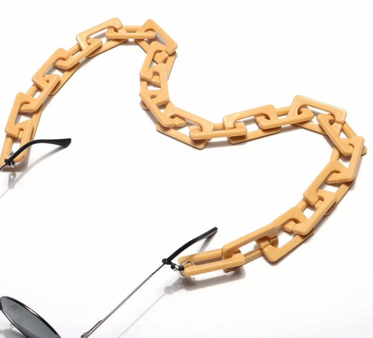 YMK21000 Flat rectangular link eyeglass chain. New release.