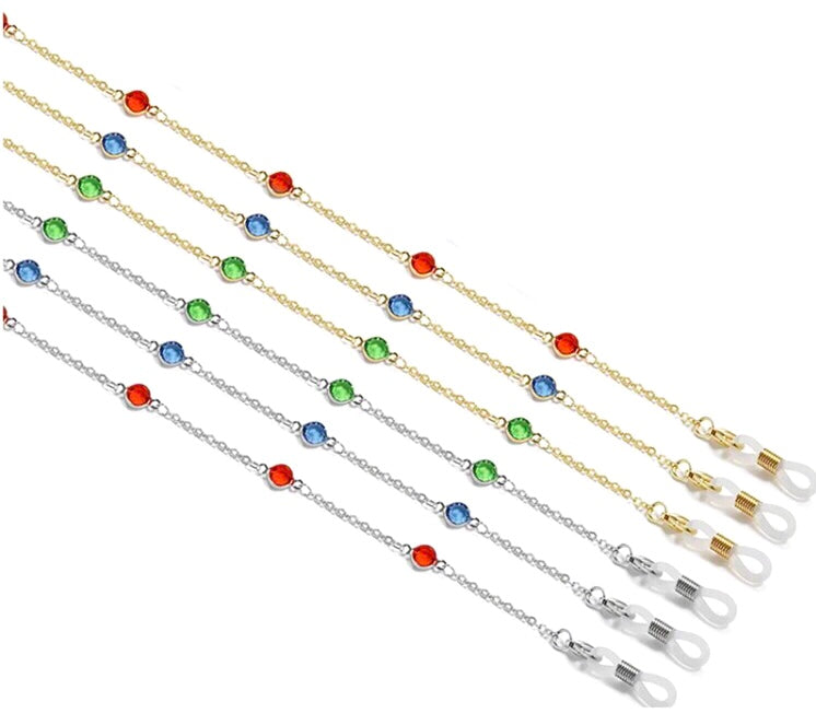 YCMKG210064 Stainless steel with jewel crystal chain