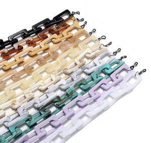 YMK21000 Flat rectangular link eyeglass chain. New release.