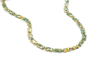 YCMKA21003 - Solid acetate block eyeglass chain.
