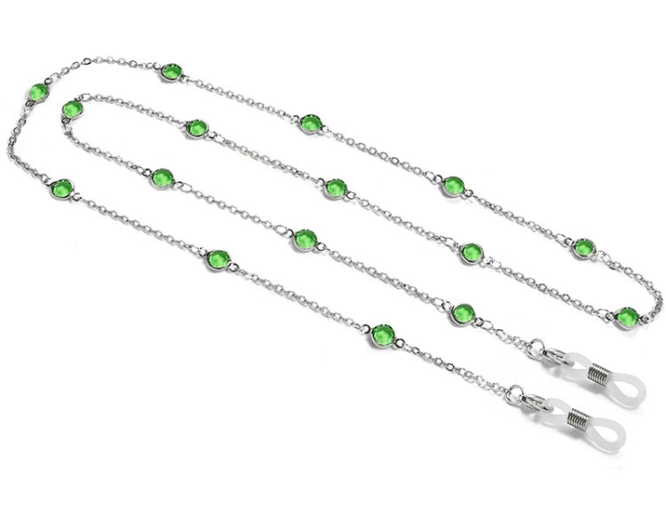 YCMKG210064 Stainless steel with jewel crystal chain