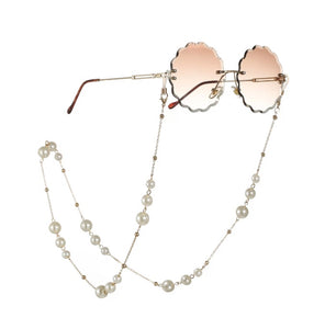 Pearl ornament eyeglass chain. New release.