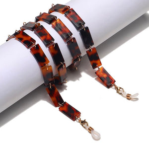 YCMKA21068 - Tortoise block acetate chain