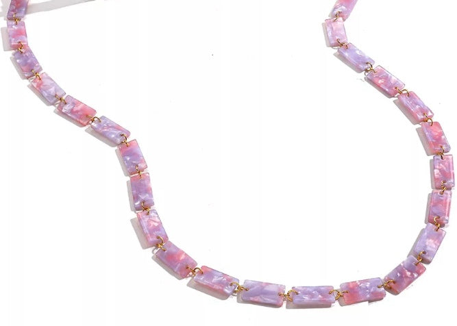 YCMKA21003 - Solid acetate block eyeglass chain.
