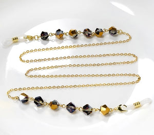YCMKB21037 - Cut crystal  eyeglass chains