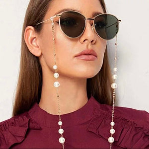 Pearl ornament eyeglass chain. New release.