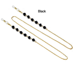 YCMKB21037 - Cut crystal  eyeglass chains